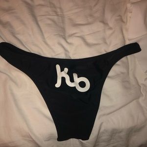 Kauai Bikini Black Brazilian Bottoms